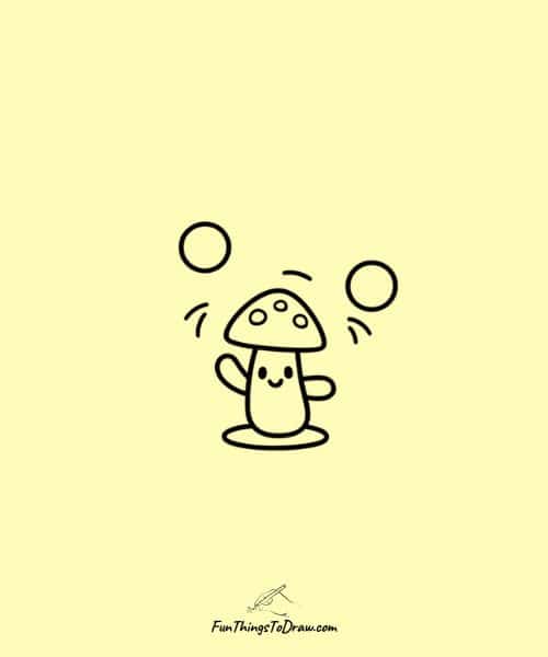 Mushroom juggling balls