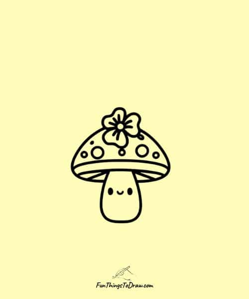 Mushroom with flower
