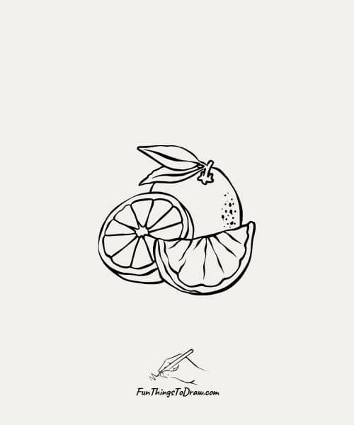 Orange Drawing