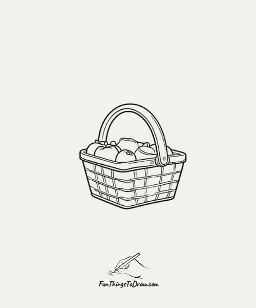 Picnic basket Drawing