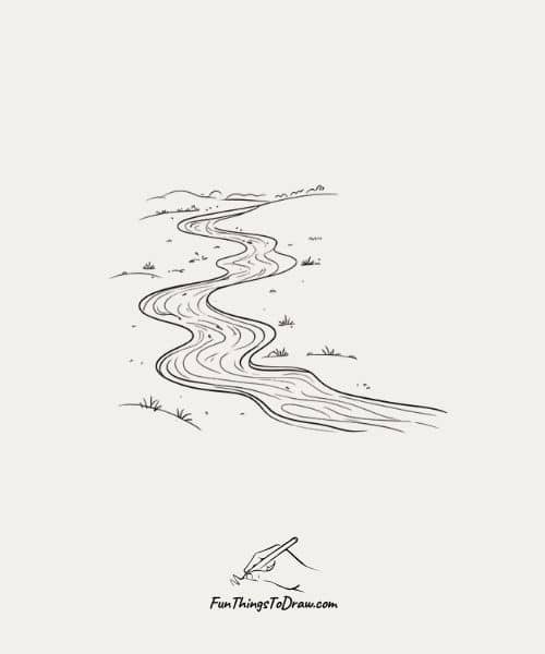 Small Stream drawing