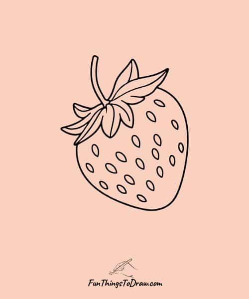 Strawberry drawing