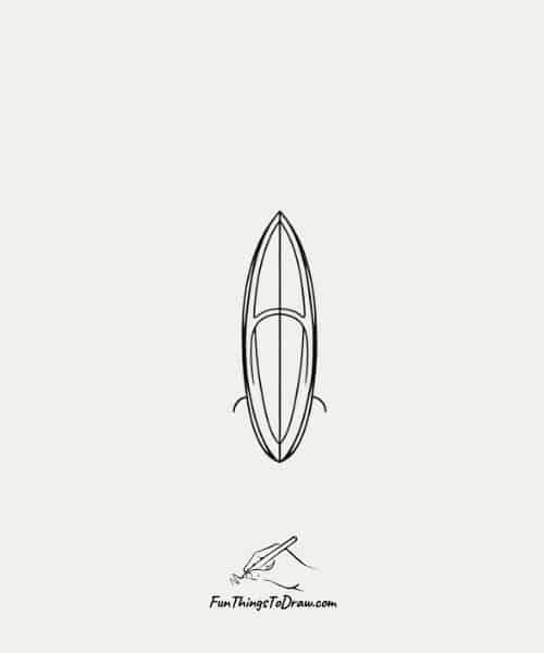Drawing of Surfboard - July Drawing Ideas