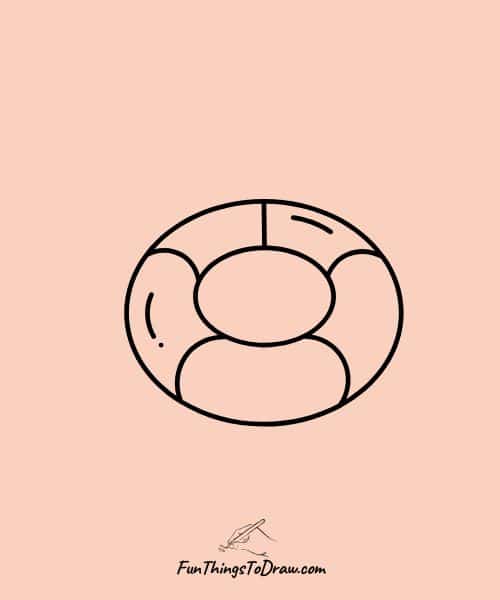 Drawing of Swimming pool float