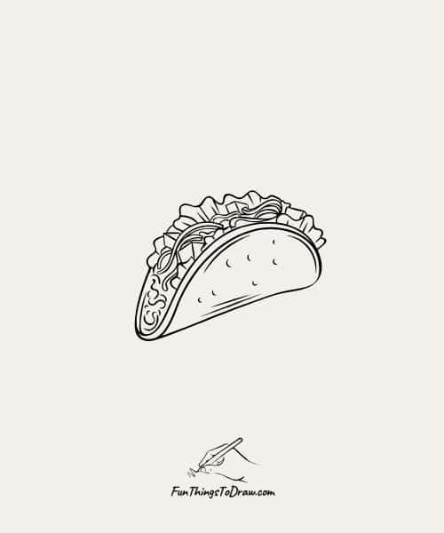 Taco Drawing Idea