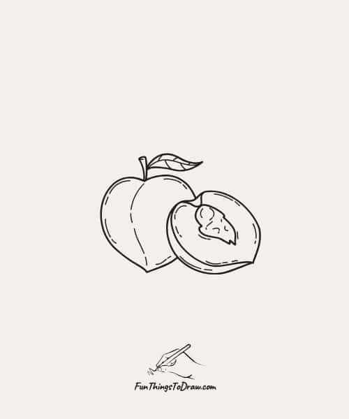 peach drawing - July Drawing Ideas