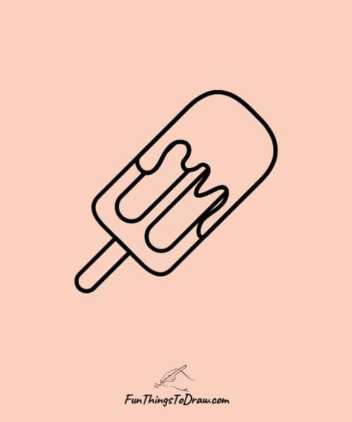Easy June Drawing Ideas - Popsicle Drawing