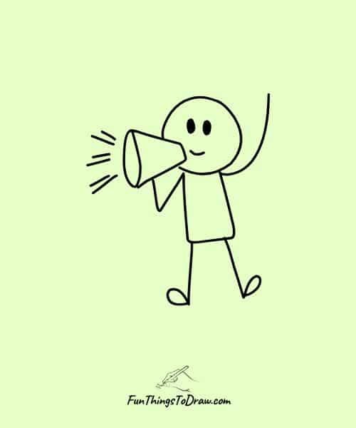 stick figure announcement