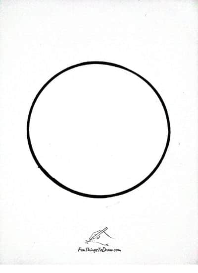 Step 1: How to draw a pizza