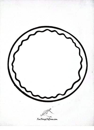 Step 2: How to draw a pizza