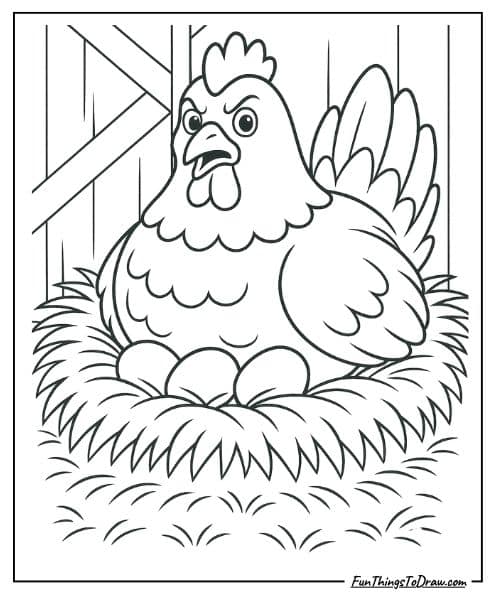 Farm Animal Coloring Page
