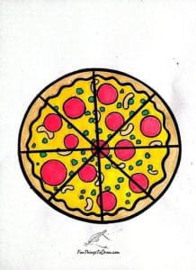 Step 7: How to draw a pizza