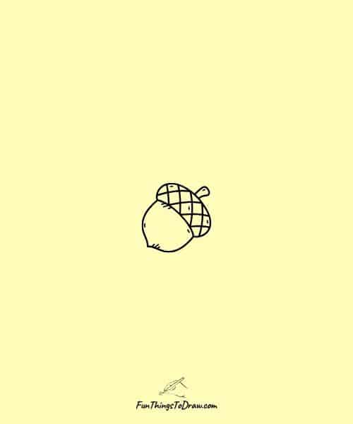 Small Drawing of Acorn