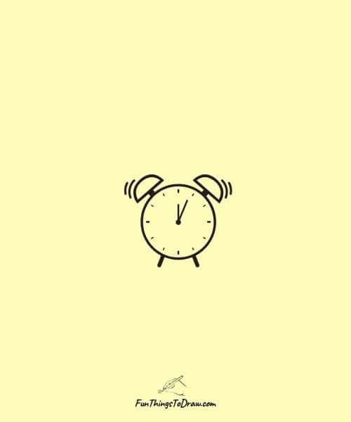 Alarm clock drawing