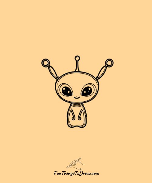 Drawing of Alien Creature