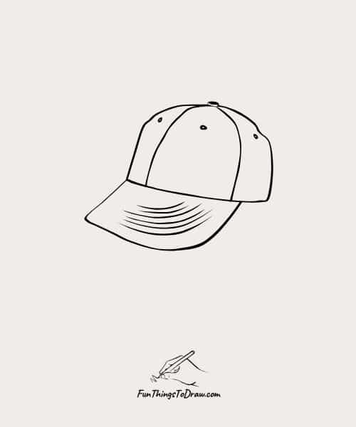 Drawing of Baseball Cap