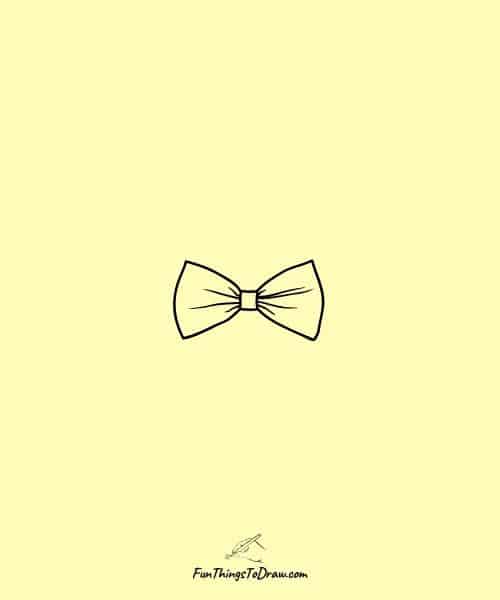 Drawing of a bow tie