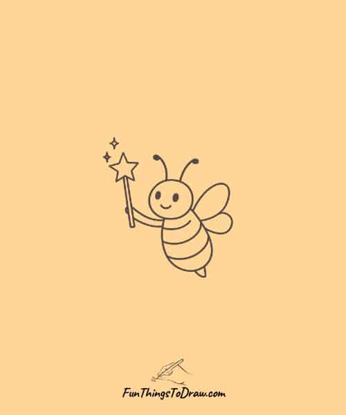 Butterfly with a magic wand