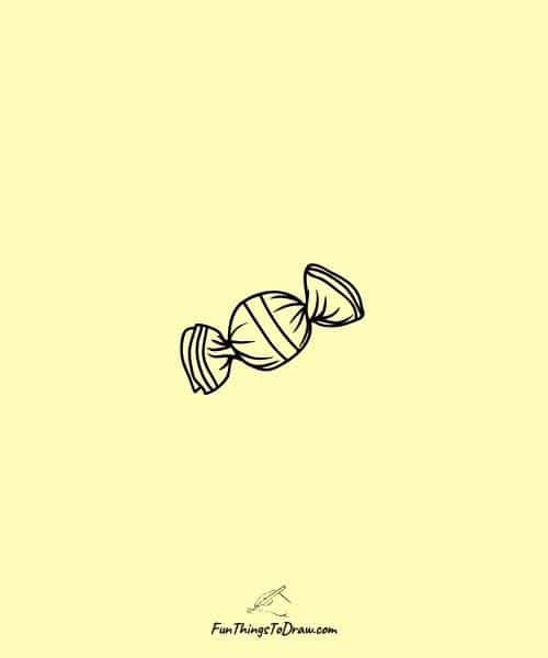 Drawing of a small candy