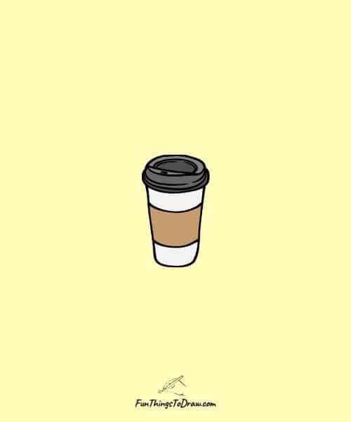 Small Drawings - Coffee cup drawing