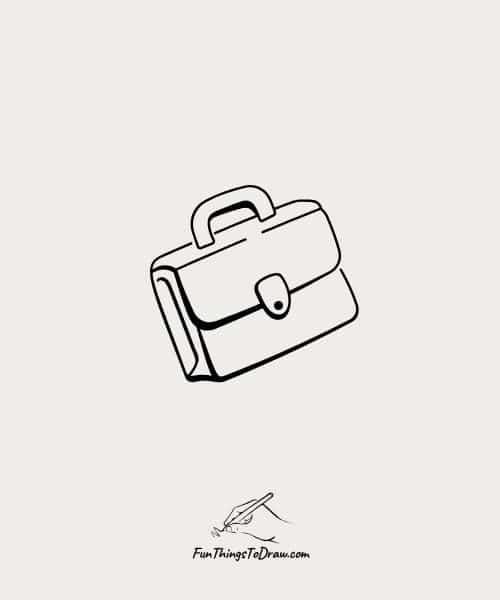 Drawing of Dad's Briefcase