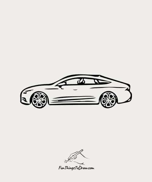 Dad's Car (Father's Day Drawing Ideas