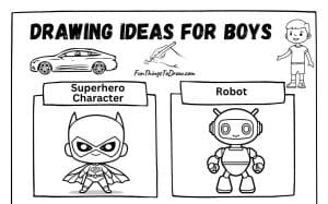 Easy Drawing Ideas for Boys