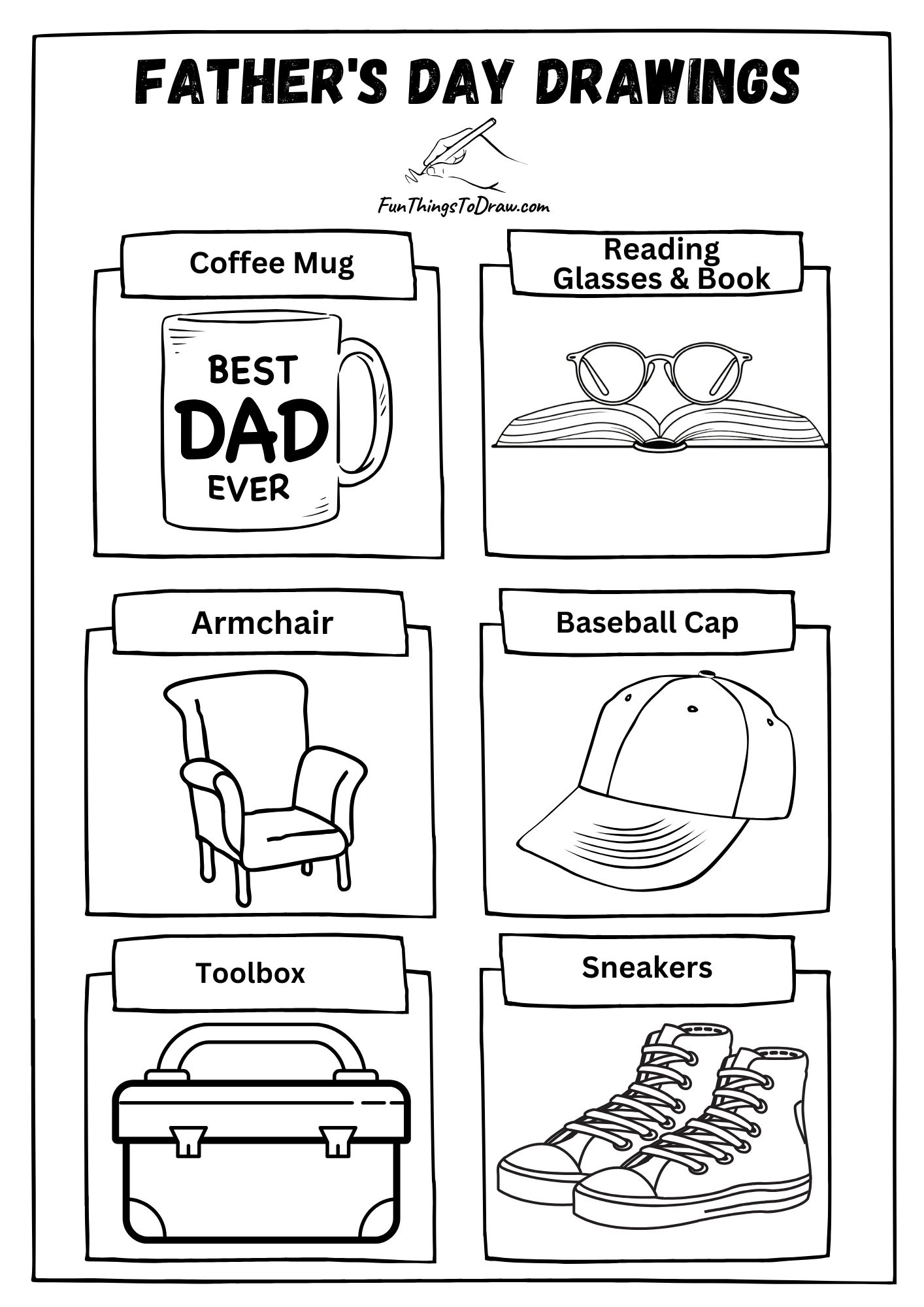 55 Easy Father's Day Drawing Ideas