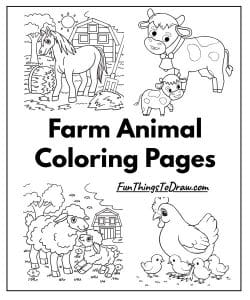 Farm Animal Coloring Pages