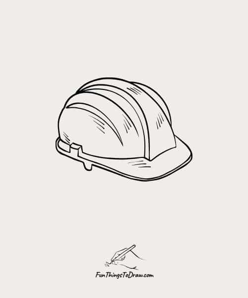 Hard Hat for Construction Dad Drawing