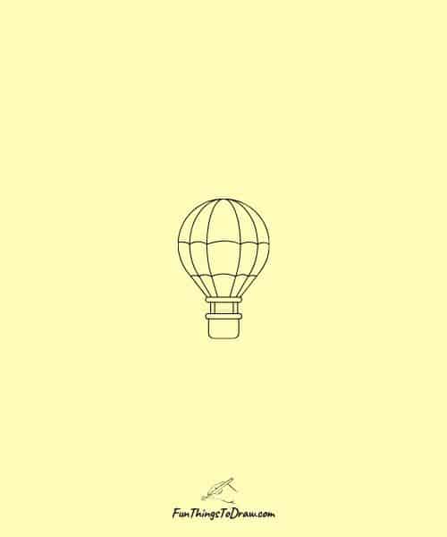mini drawing of Hot air balloon