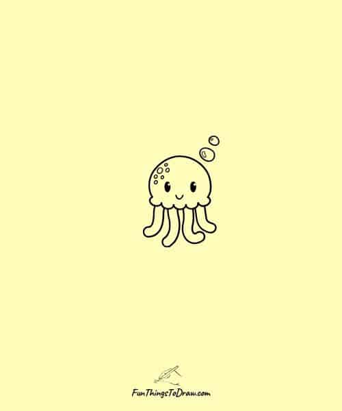 Small Drawing of Jellyfish