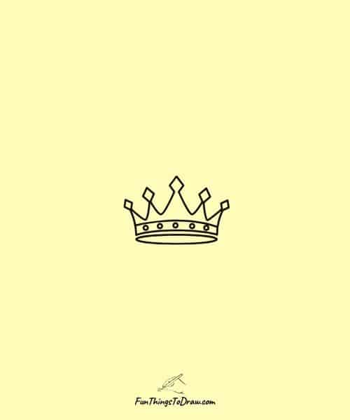 Mini crown drawing