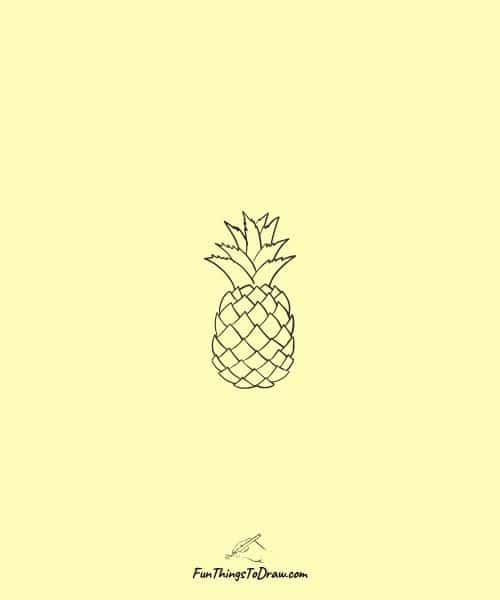 Pineapple Mini Drawing