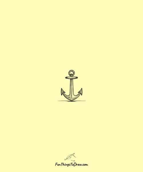 Simple anchor drawing