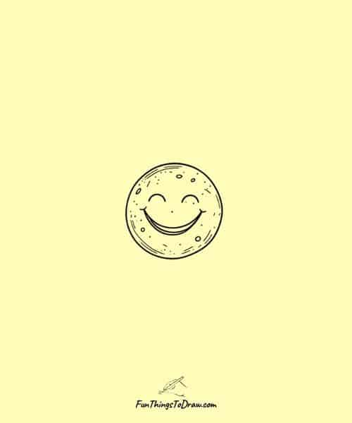 Small drawing of Smiling moon
