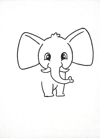 Step 5_ How to draw an elephant