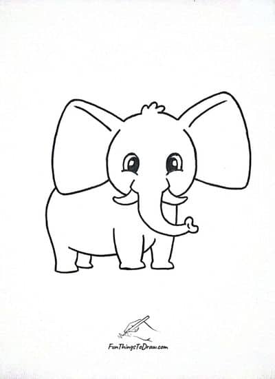 Step 6_ How to draw an elephant