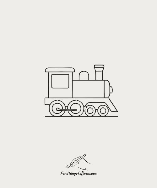 Train Engine Drawing