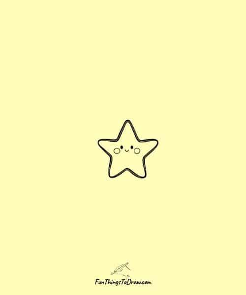 Drawing of baby star