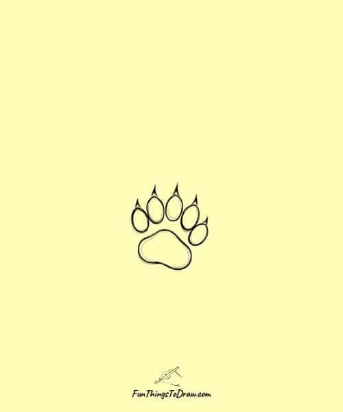Cat Paw Drawing