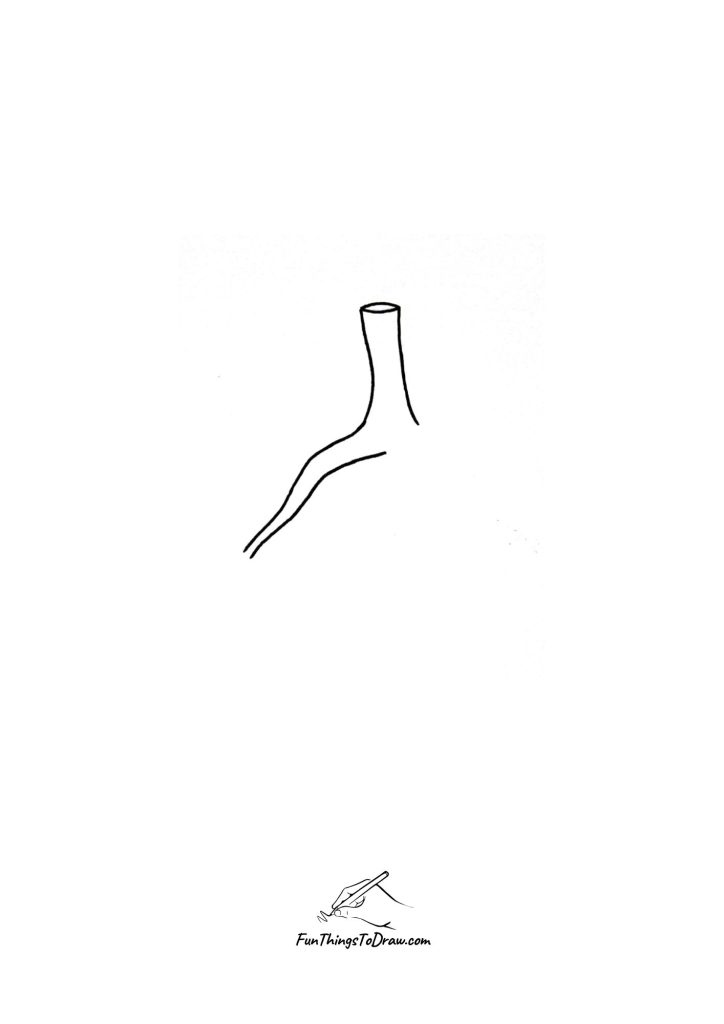how to draw lungs step 2