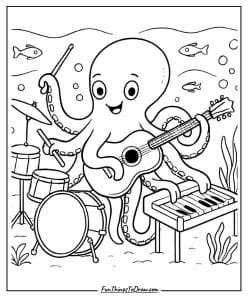 25 Octopus Coloring Pages (Free Printables) - Fun Things To Draw