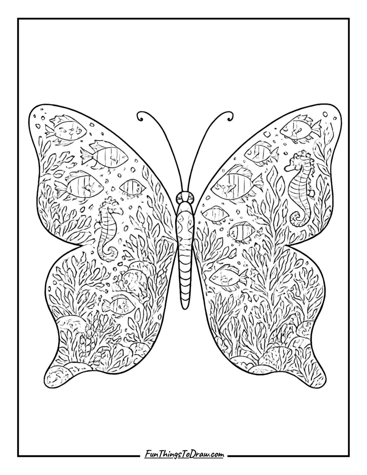 Butterfly Coloring Pages for Adults (24 Free Printable Sheets) - Fun ...