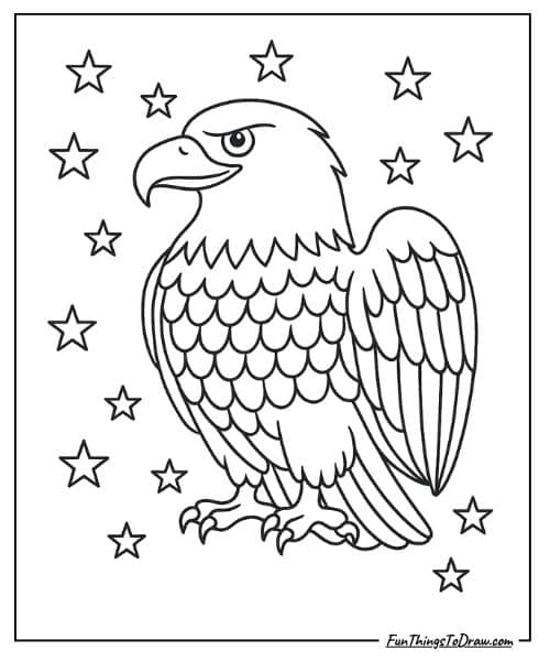 Bald Eagle Coloring Page