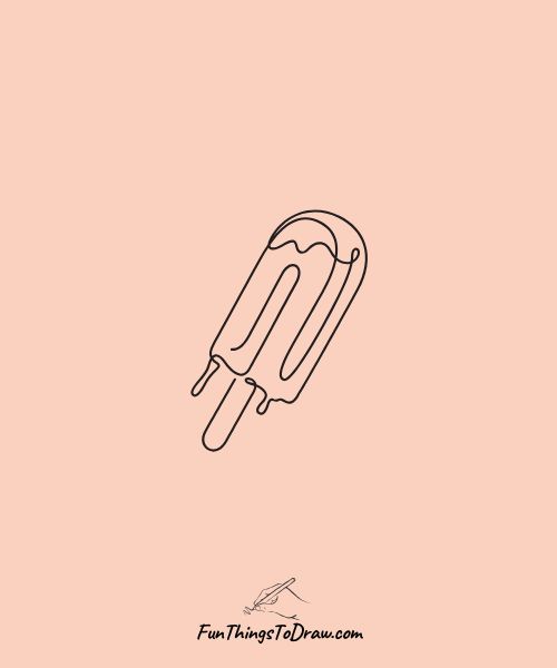 Popsicle Melting Drawing