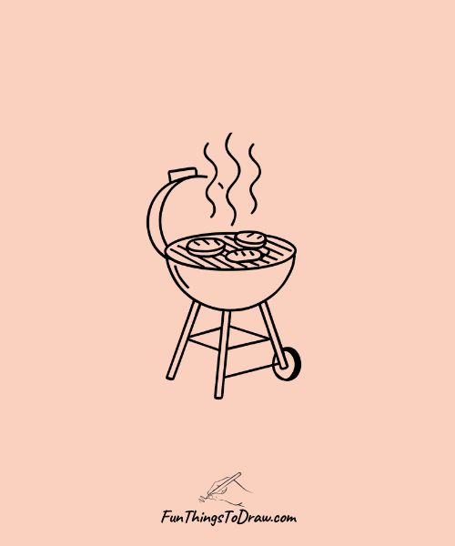  Barbecue Grill Drawing