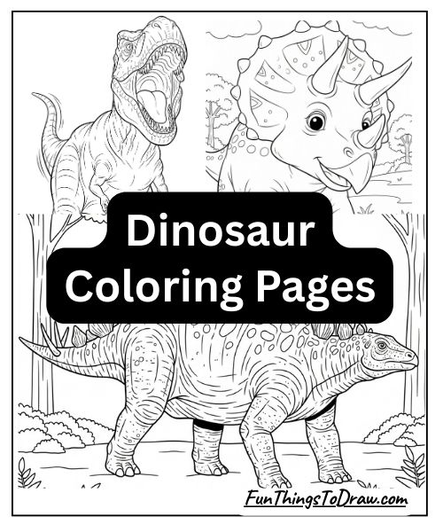 Dinosaur Coloring Pages for adults