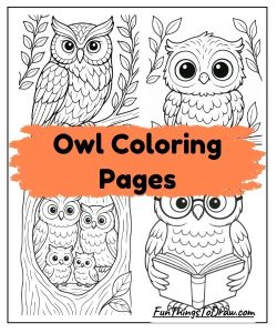 Owl Coloring Pages for all ages
