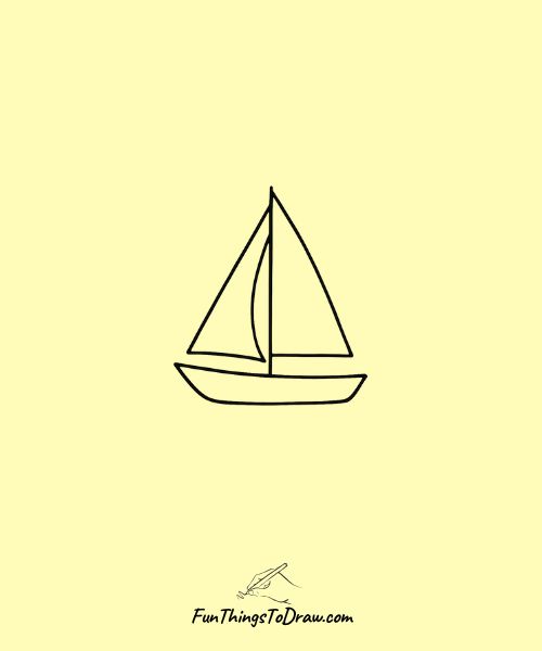Sailboat drawing